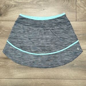 Lija 13” Gray‎ And Teal Blue Tennis Skirts Size  Small
